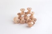 Tickit NATURAL WOODEN SPOOLS