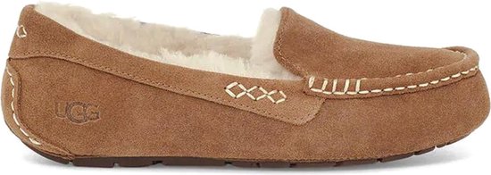 Pantoufles UGG - Taille 37 - Femme - marron/blanc