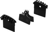 Remblok marwi union schijfrem dbp-52c-set organisch met koelribben sh - ZWART