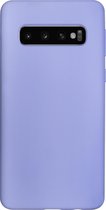 BMAX Siliconen hard case hoesje geschikt voor Samsung Galaxy S10 / Hard Cover / Beschermhoesje / Telefoonhoesje / Hard case / Telefoonbescherming - Lichtpaars