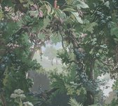VOGELS IN HET BOS BEHANG | Botanisch & Dieren - blauw groen bruin roze - A.S. Création History of Art