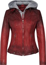 Gipsy Cascha LAMOV Lederen jas rood M - Leer - Basics