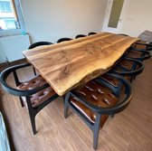 Walnoot eettafel houten 8 personen 178 x 80 x 70 cm – Handgemaakt Duurzaam  Geproduceerd | bol.com