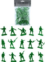 100x Speelgoed soldaatjes/soldaten figuren 3,5 - 7 cm - Speelfiguren en sets