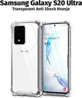 Samsung Galaxy S20 Ultra 5G Hoesje Transparant Siliconen Anti Shock Case Shockproof