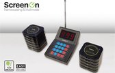Draadloos Horeca - Restaurant oproepsysteem/ Set van 20 portable buzzer&vibration receivers inclusief oplader