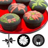 Autumn Carpenter Cupcake & Cookie Texture Tops Christmas