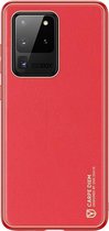 Hoesje geschikt voor Samsung Galaxy S20 Ultra - dux ducis yolo case - rood