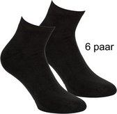 Boru Bamboe Biker Enkelsokken Unisex 6 paar - Maat 36-40