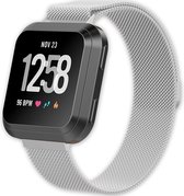 Eyzo Fitbit Versa, Versa Lite en Versa 2 Band - Roestvrijstaal -  Zilver - Large