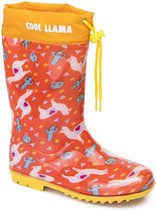 Kinder regenlaarsjes|cool LLama|kleur oranje/geel|maat 26 cm|Bottes de pluie pour enfants | cool LLama | couleur orange / jaune | taille 26 cm