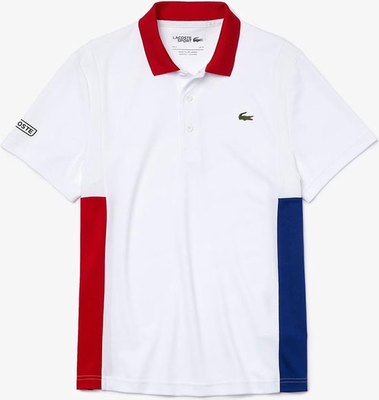 Lacoste Sport Polo Shirt Heren Wit Rood Blauw maat XXL | bol.com