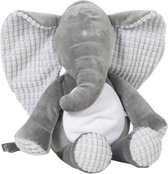 Vaco Knuffel Billy Olifant 80 Cm Polyester Grijs