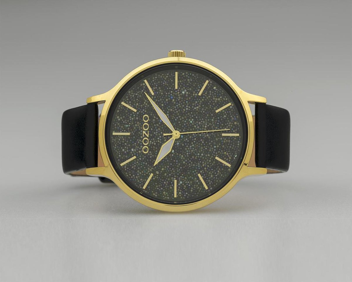 OOZOO Timepieces C10664 Goudkleurig Zwart Horloge | bol.com