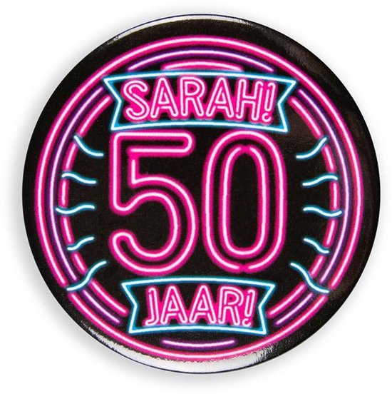 Slinger Sarah 50 jaar Neon + Button Sarah 50 jaar | bol.com