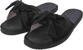 Urban Classics Slippers -41 Shoes- Canvas Mules black Zwart