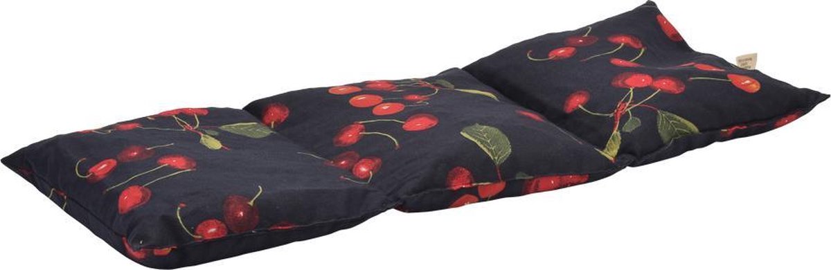 Goedkoopste Kersenpitkussen Langwerpig Cervico - 50 x 20cm - Blauw met Kersen