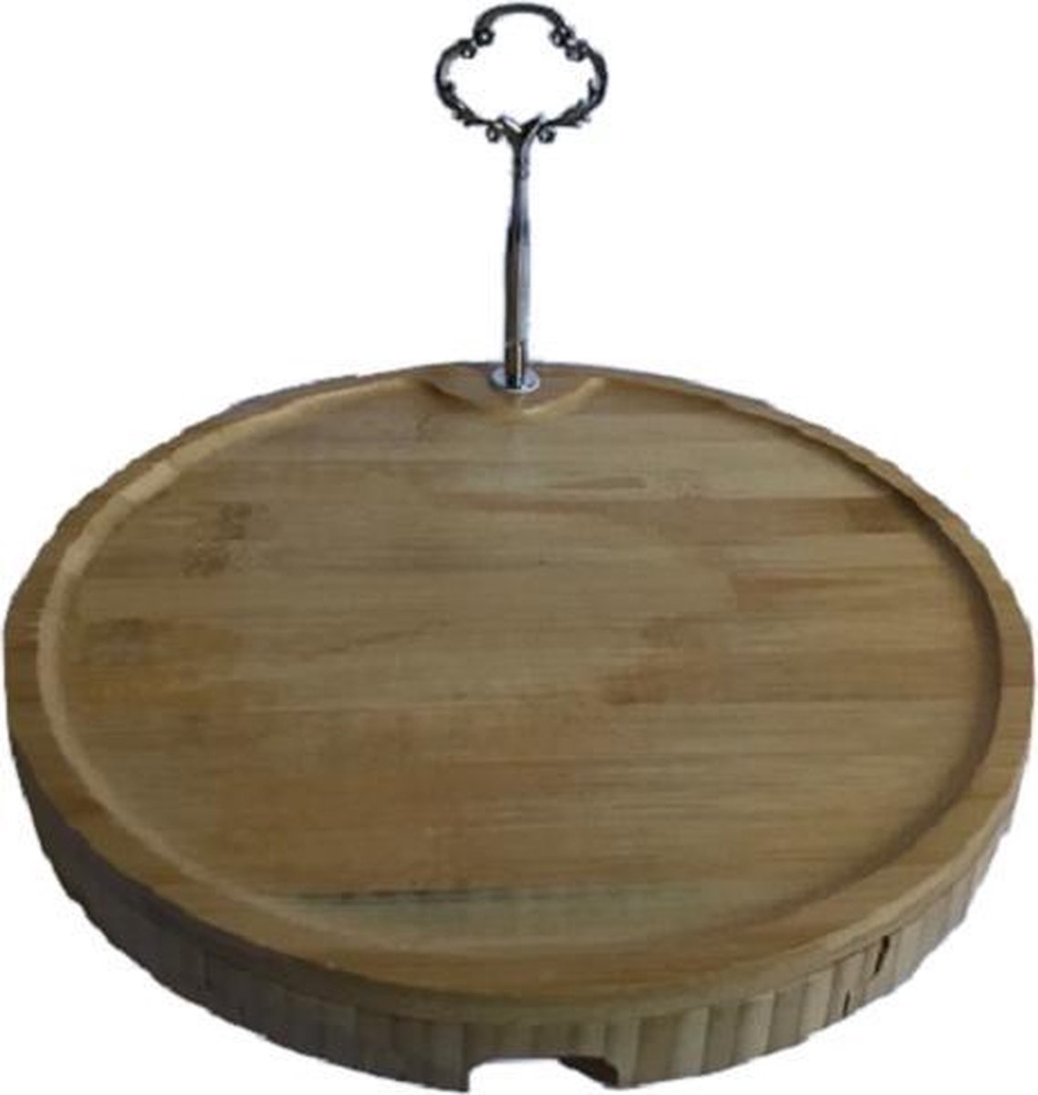 Ultra Solve - houten Serveerset - 100% bamboe -High tea - Tapas - Kaasplank met 3 messen - Kaasplank met lade