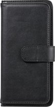 Samsung Galaxy M51 - Portemonnee met rits - book-case hoesje - ruimte voor 10 pasjes - Zwart