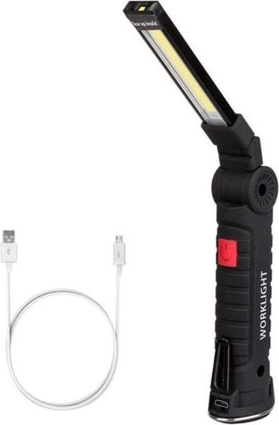 gemak vrek fluit Coquimbo draagbare LED werklamp (Groot) , oplaadbare Zaklamp, Werklamp met  magnetische... | bol.com