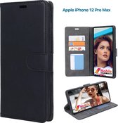 EmpX Telefoonhoesje - Book Case - Geschikt Voor Apple IPhone 12 Pro Max - Zwart