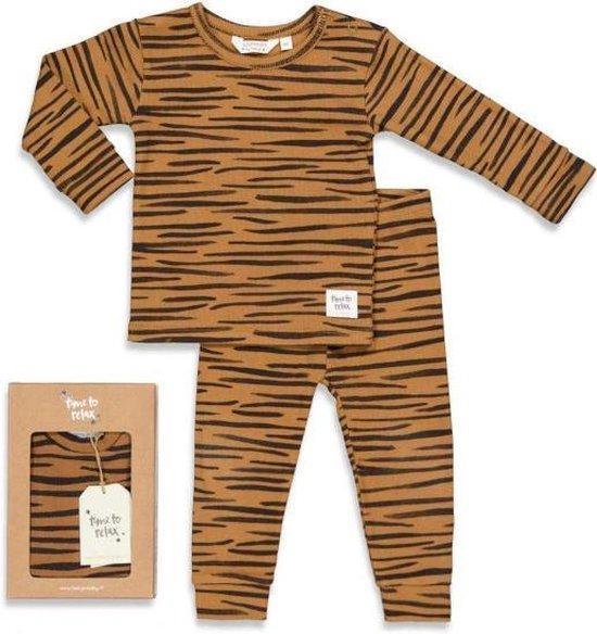 Feetje Premium Sleepwear pyjama - Tiger Taylor Camel - mt. 62 | bol.com