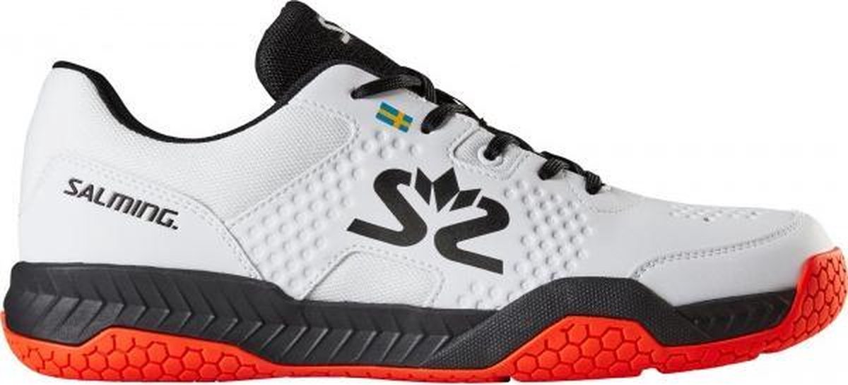 Salming Hawk Court - Wit / Zwart - maat 42 2/3