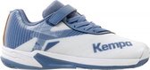 Kempa Wing 2.0 Velcro kinderen - wit/blauw - maat 31