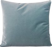 Kussen velours soft teal 45x45 cm.