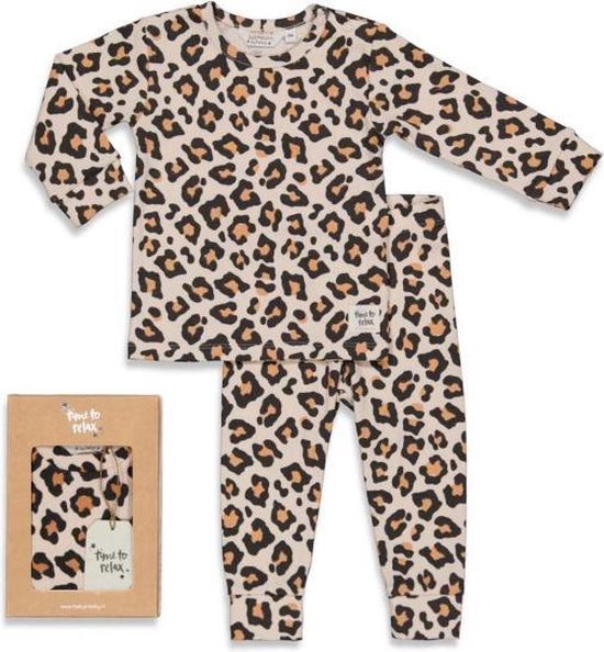 Feetje Premium Sleepwear pyjama - Leopard Lou Perzik - mt. 62 | bol.com