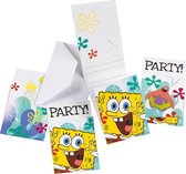 Spongebob uitnodigingen met envelop 6 stuks