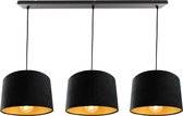 Olucia Bobbie - Hanglamp - Goud/Zwart - E27