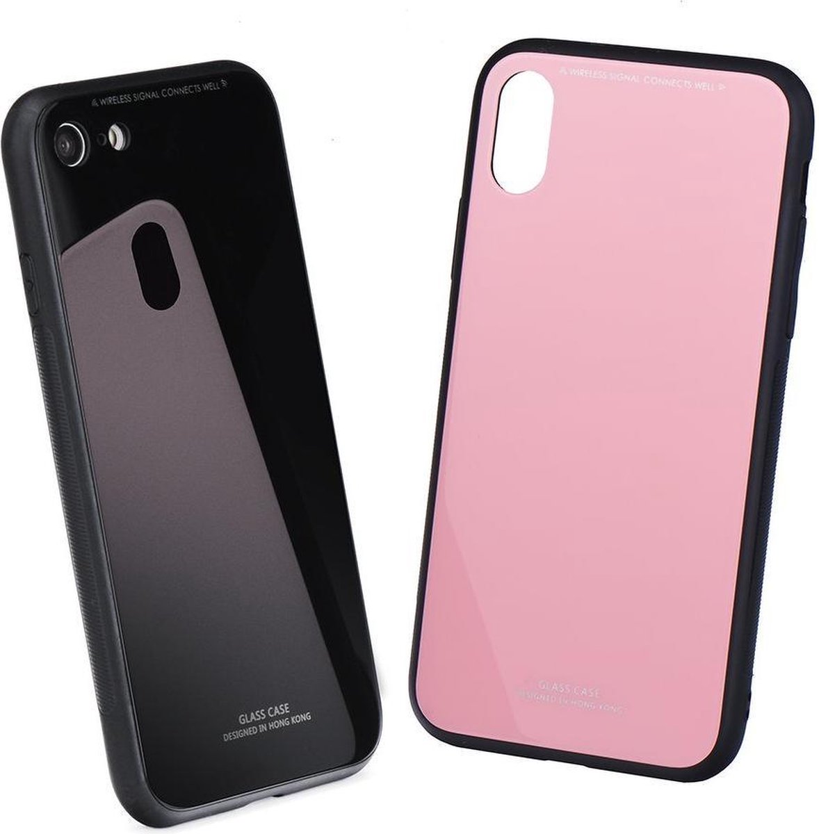 Glazen case voor IPHONE 12 MINI pink