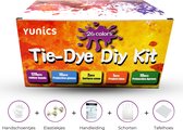 YUNICS® Tie Dye Kit - XXL - 26 kleuren 120ML - Tie Dye Set - Tie Dye Verf - Textielverf - Complete Set - Inclusief Elastieken & Handschoenen - Inclusief Nederlandstalige Handleiding