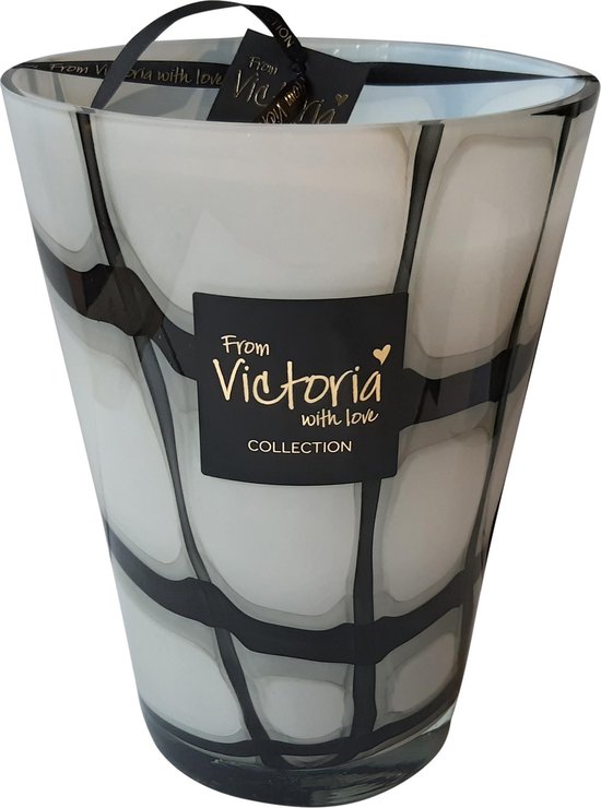 Victoria with Love kaars - Pierre zwart - XL -geurkaars