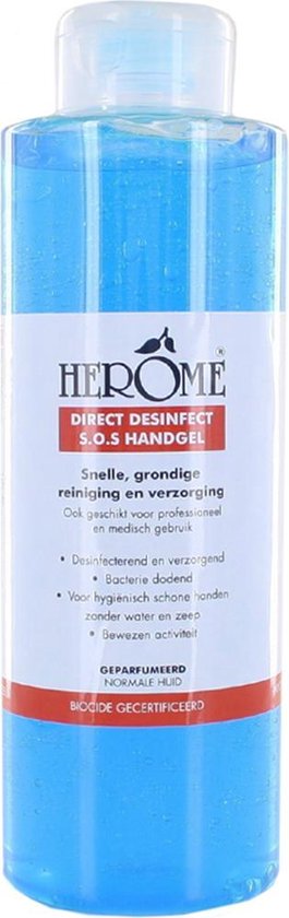 Herome Direct Desinfect Handgel Double Active met klepdop