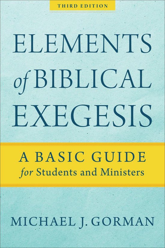 Elements of Biblical Exegesis - cover