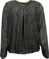 Pink Lady dames blouse LM army print  - maat XXL