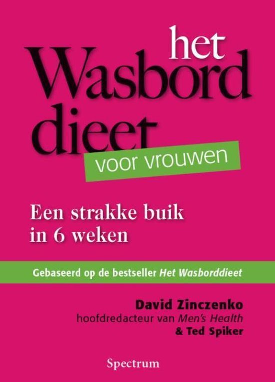 Cover van het boek 'Het wasbord dieet voor vrouwen' van David Zinczenko