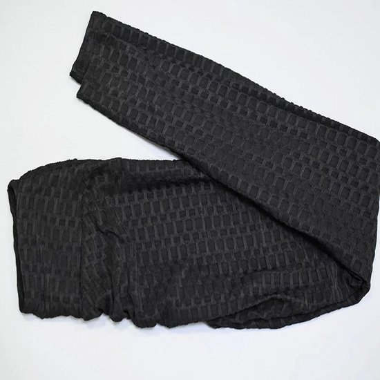 Sportlegging-Yoga -Scrunch Butt-High Waist- Absorberend- Anti Cellulite Legging-Gym Sports -Legging Fitness Wear-Zwart- maat S van Merkloos — afbeelding 3