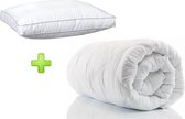 Select Duopack - 1x Hotel dekbed 3dDTEX enkel 400g. 140x220 cm plus 1x Box hoofdkussen 50x60 cm