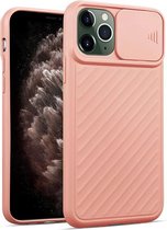 iPhone 11 Hoesje - met Camera Bescherming- Siliconen - Roze