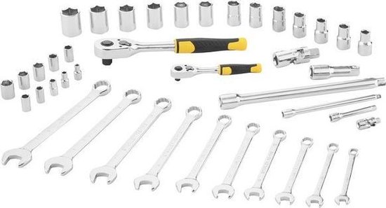 Stanley Dopsleutelset 1/4" + 1/2" + RINGSTEEKSLEUTELS - 41 DELIG