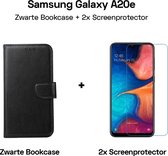 HGA Telefoonhoesje - Book Case - Geschikt Voor Samsung Galaxy A20e - Zwart