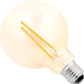 LED filament G125 2W E27 gezellig goudkleur dimbaar