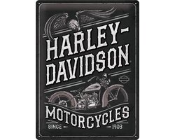 Wandbord - Harley Davidson Motorcycles Since 1903