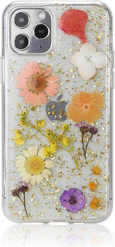 dramatisch achterstalligheid Reflectie Casies Apple iPhone 12 / 12 Pro gedroogde bloemen hoesje - Dried flower  Soft Case TPU... | bol.com