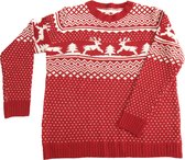 Kersttrui Rendier Dames en Heren (Rood) (M) - Foute Kersttrui