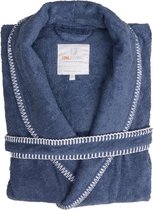 Luxe Dames Bamboe Badjas Jeans Blauw | M | Comfortabel En Hoogwaardig | Stijlvolle Stiksel Randen