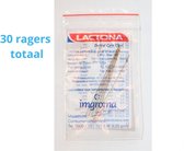 Ragers Lactona - XX-Small Long 2.5mm - Jaune - 10 pochettes x 5 pièces - Avec support de protection gratuit - Emballage avantage